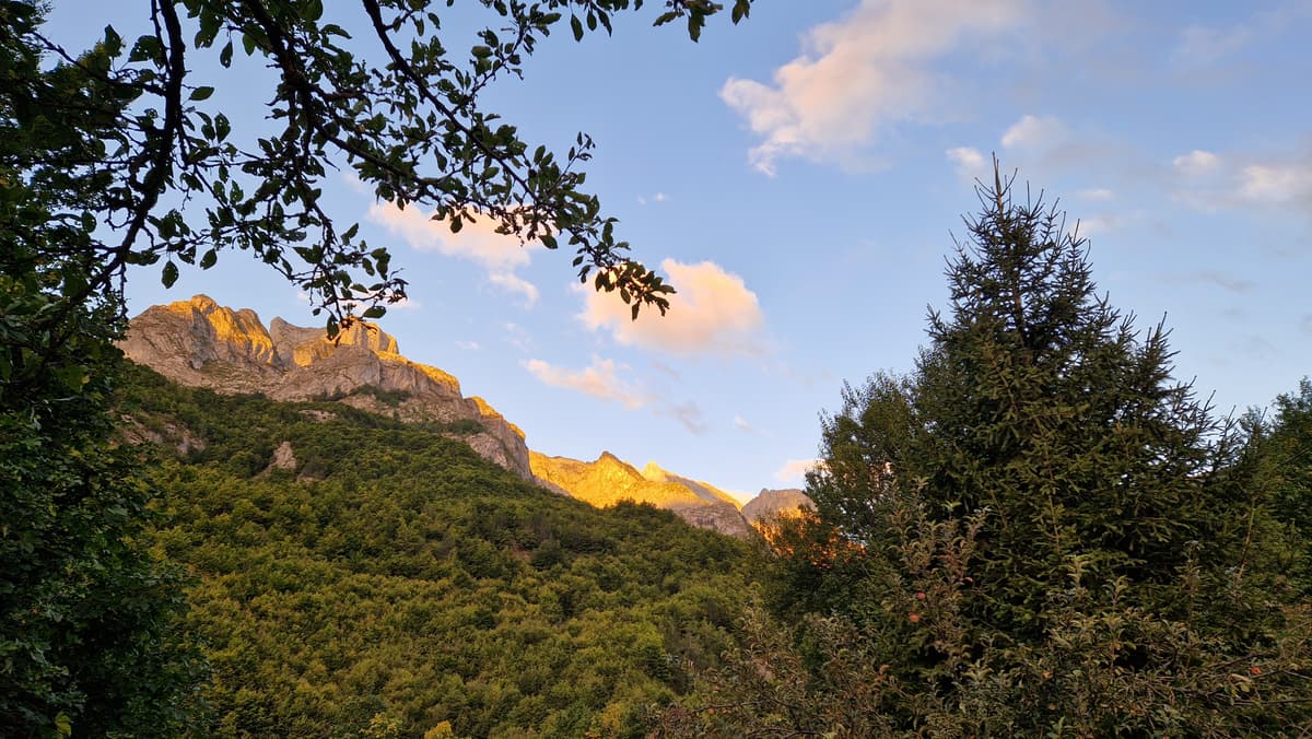 Cerem valley with sunrise.